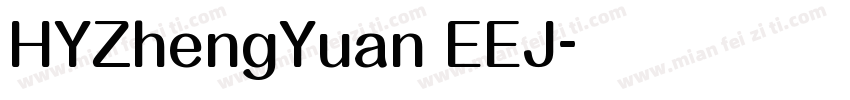 HYZhengYuan EEJ字体转换